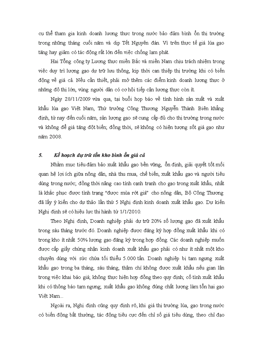 image for page Những biến động của thị trường gạo Việt Nam trong những năm gần đây