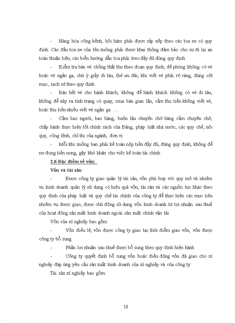 image for page Các đặc điểm kinh tế kỹ thuật chủ yếu của xí nghiệp vận tải đường sắt hà quảng