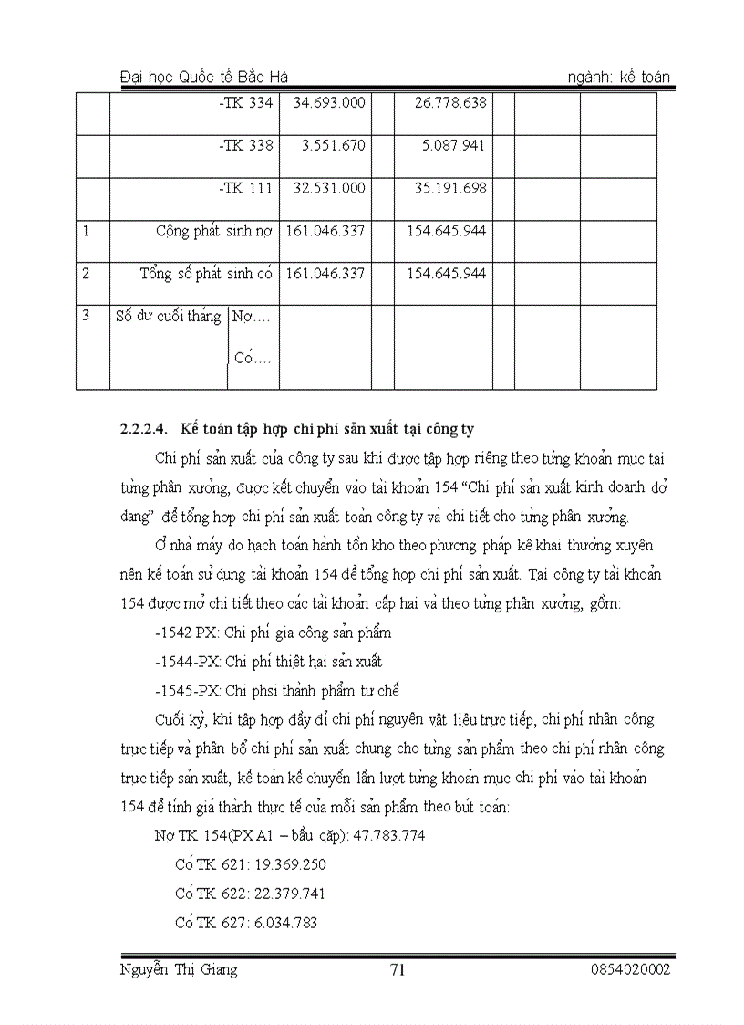 image for page Thực trạng tổ chức kế toán chi phí sản xuất và tính giá thành sản phẩm tại Công ty TNHH NN MTV cơ khí 25