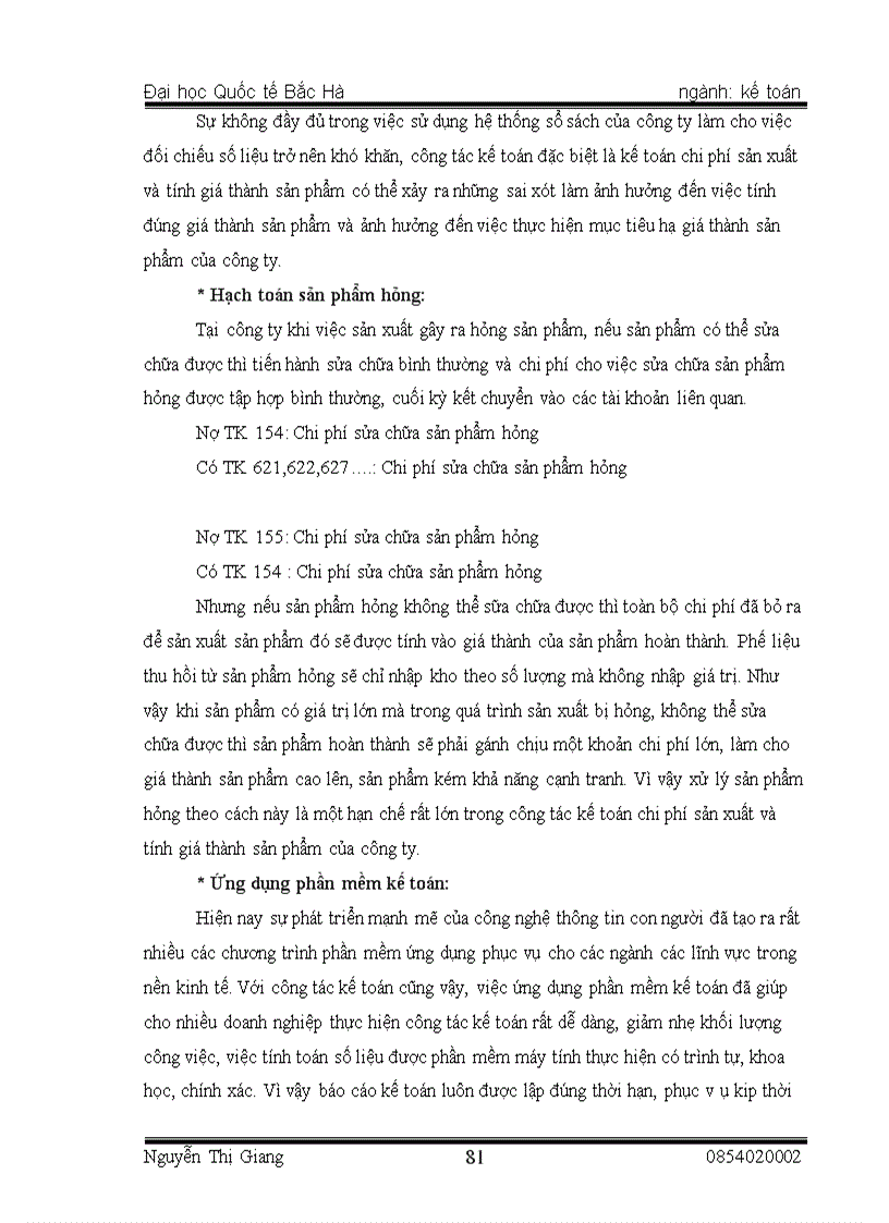 image for page Thực trạng tổ chức kế toán chi phí sản xuất và tính giá thành sản phẩm tại Công ty TNHH NN MTV cơ khí 25