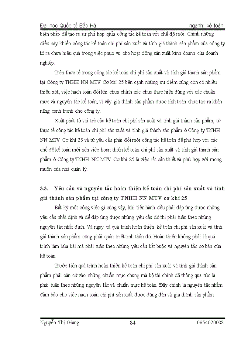 image for page Thực trạng tổ chức kế toán chi phí sản xuất và tính giá thành sản phẩm tại Công ty TNHH NN MTV cơ khí 25