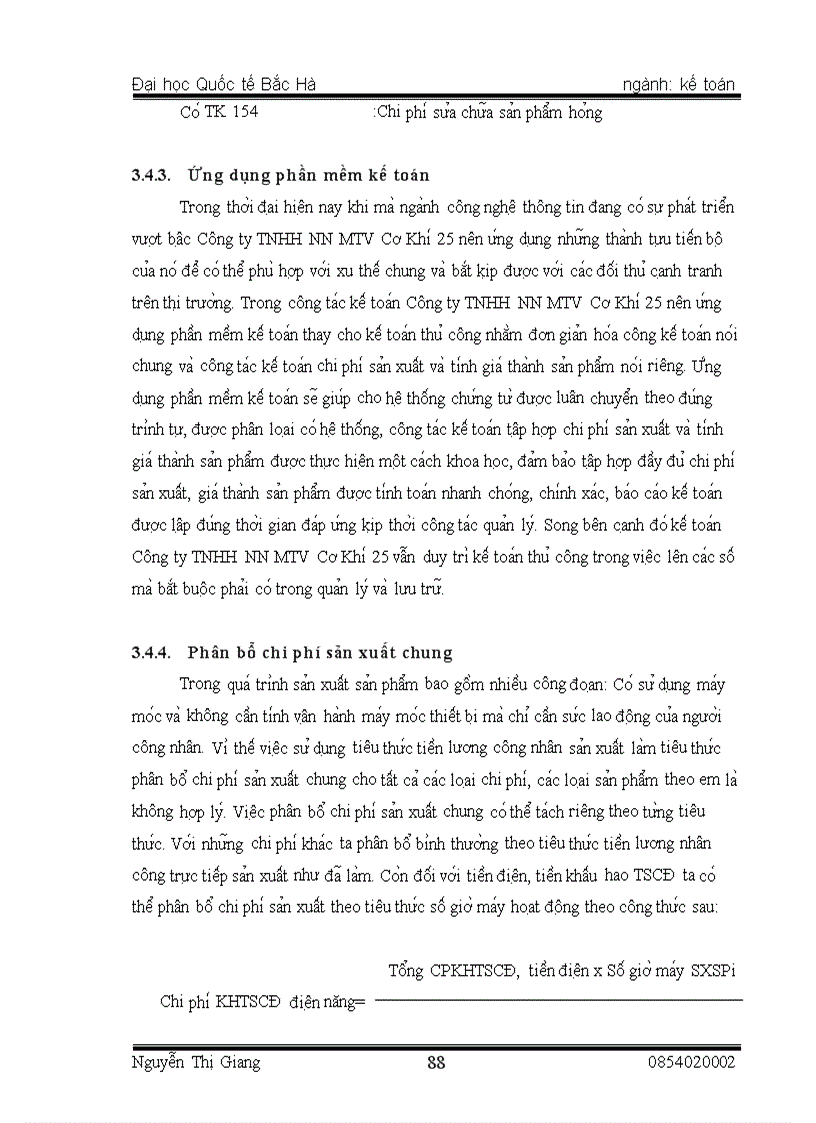 image for page Thực trạng tổ chức kế toán chi phí sản xuất và tính giá thành sản phẩm tại Công ty TNHH NN MTV cơ khí 25