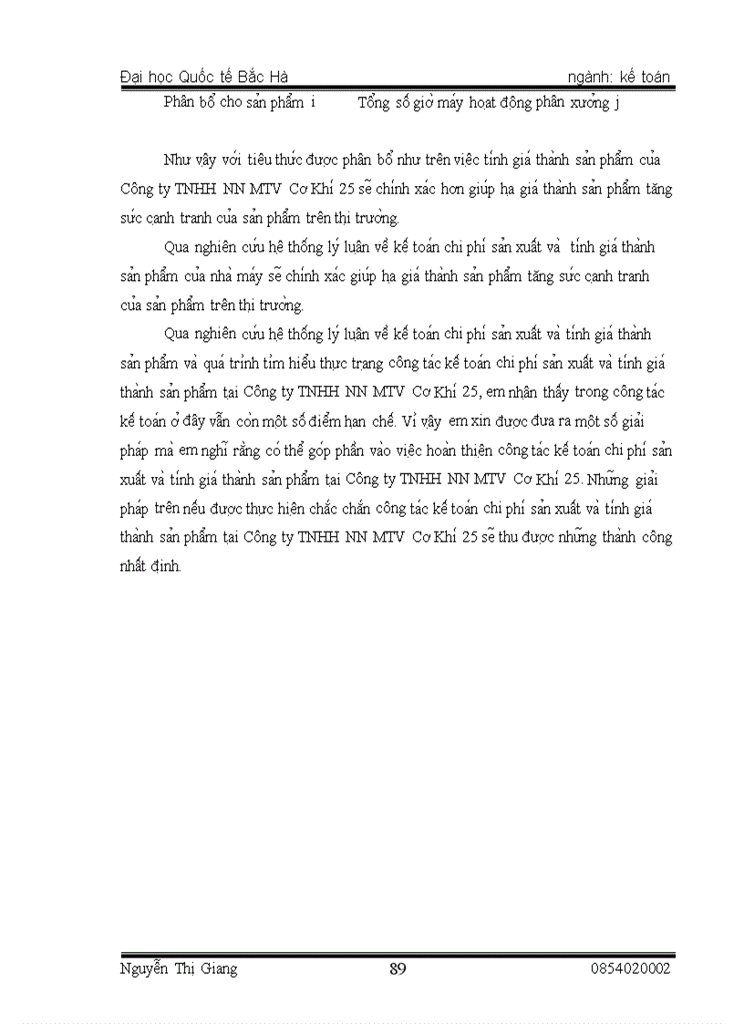 image for page Thực trạng tổ chức kế toán chi phí sản xuất và tính giá thành sản phẩm tại Công ty TNHH NN MTV cơ khí 25