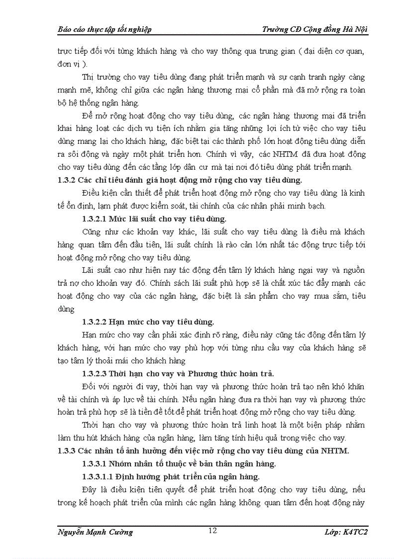 image for page Mở rộng cho vay tiêu dùng tại Ngân hàng Nông nghiệp và Phát triển nông thôn chi nhánh Láng Hạ
