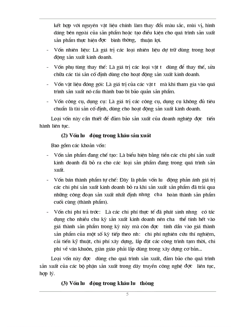 image for page Vốn lưu động và một số giảI pháp nâng cao hiệu quả sử dụng vốn lưu động tại công ty cổ phần Sông đà 5
