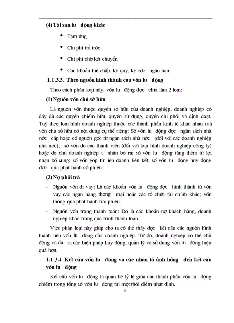 image for page Vốn lưu động và một số giảI pháp nâng cao hiệu quả sử dụng vốn lưu động tại công ty cổ phần Sông đà 5
