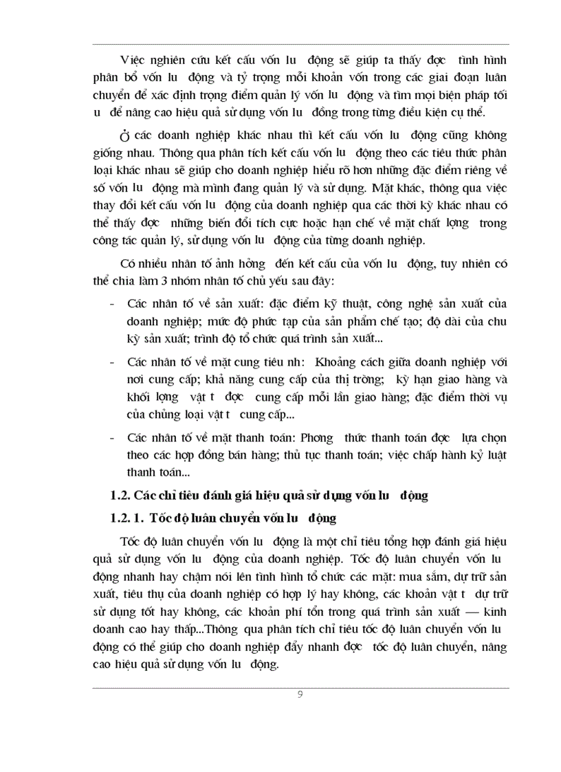 image for page Vốn lưu động và một số giảI pháp nâng cao hiệu quả sử dụng vốn lưu động tại công ty cổ phần Sông đà 5