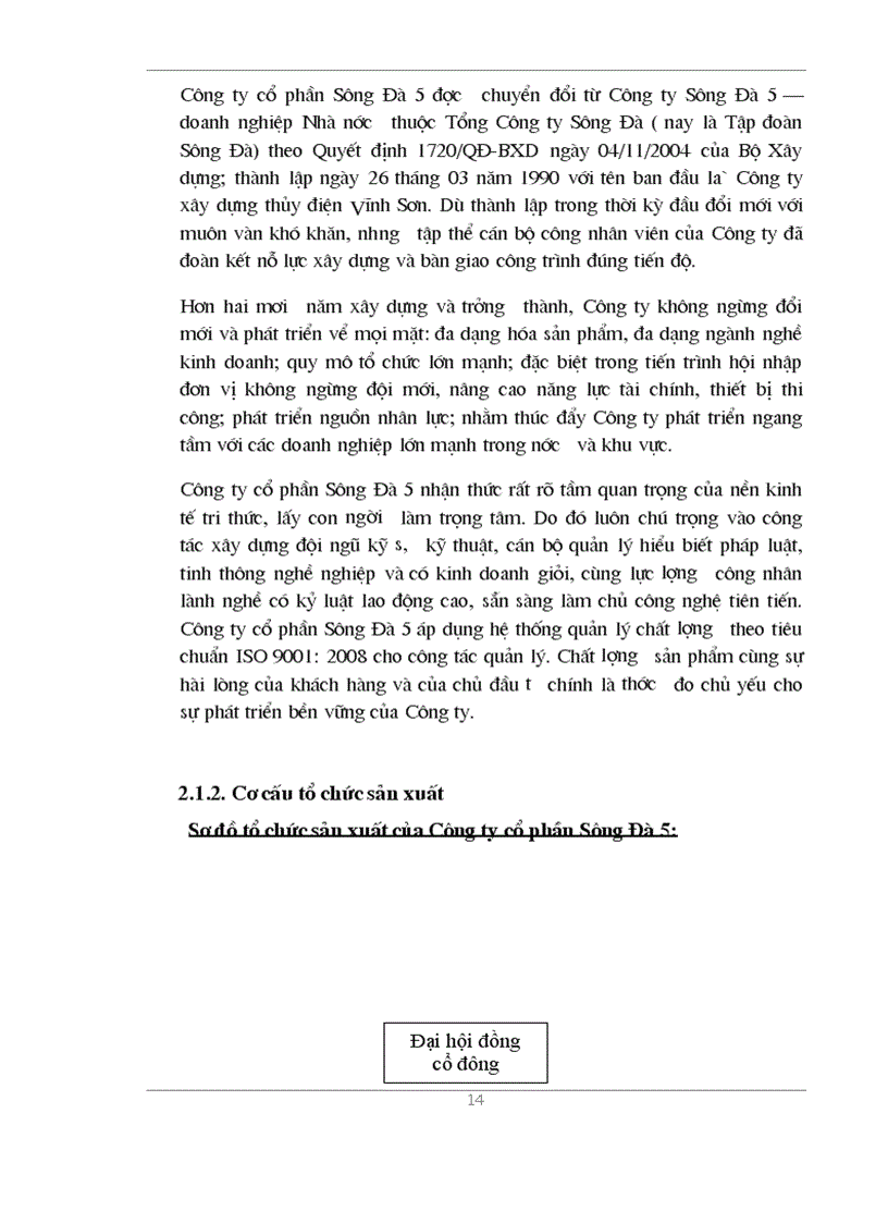 image for page Vốn lưu động và một số giảI pháp nâng cao hiệu quả sử dụng vốn lưu động tại công ty cổ phần Sông đà 5