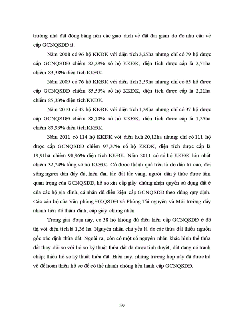 image for page Tìm hiểu thực trạng công tác đăng ký đất đai cấp giấy chứng nhận quyền sử dụng đất lập hồ sơ địa chính tại huyện Thanh Chương tỉnh Nghệ An giai đoạn 2007 201
