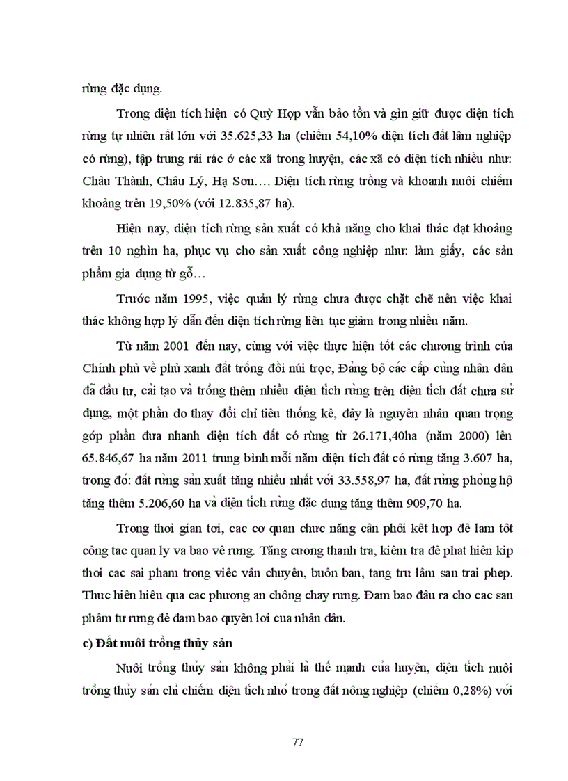 image for page Đánh giá tình hình quản lý và sử dụng đất của huyện Quỳ Hợp tỉnh Nghệ An từ khi có Luật Đất đai 2003 đến nay