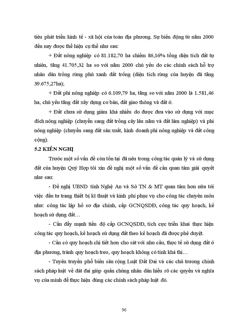 image for page Đánh giá tình hình quản lý và sử dụng đất của huyện Quỳ Hợp tỉnh Nghệ An từ khi có Luật Đất đai 2003 đến nay