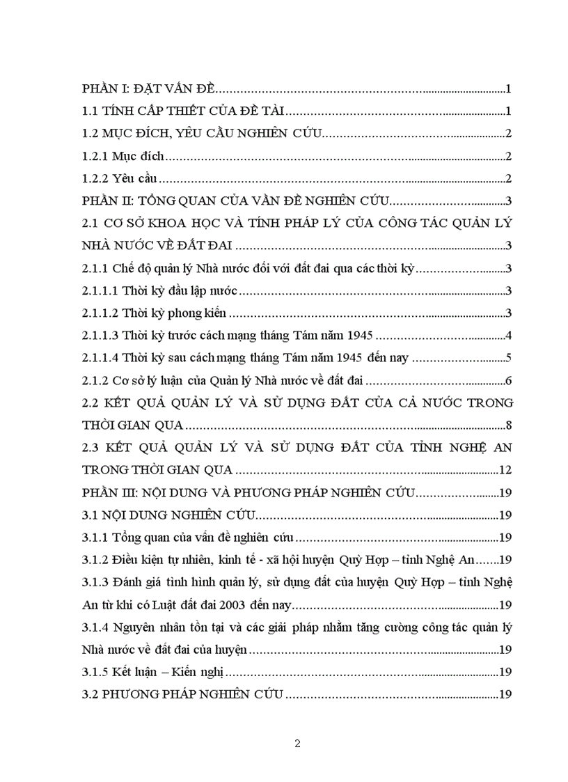 image for page Đánh giá tình hình quản lý và sử dụng đất của huyện Quỳ Hợp tỉnh Nghệ An từ khi có Luật Đất đai 2003 đến nay