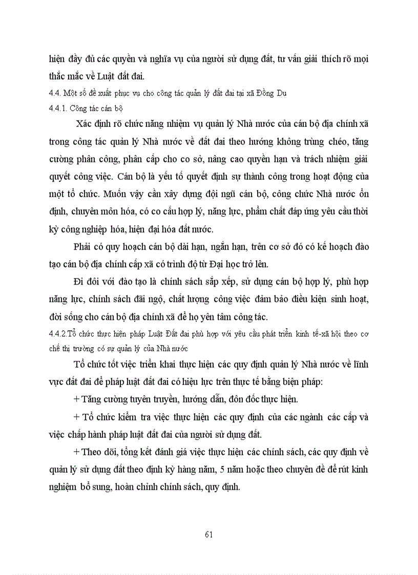 image for page Đánh giá công tác quản lý sử dụng đất đai xã Đồng Du huyện Bình Lục tỉnh Hà Nam giai đoạn 2005 201