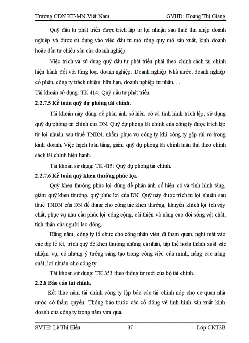 image for page Các nội dung hạch toán kế toán được tổ chức tại công ty