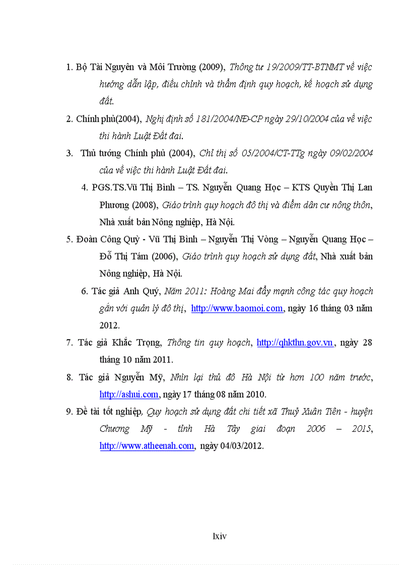 image for page Quy hoạch sử dụng đất phường Trần Phú quận Hoàng Mai thành phố Hà Nội giai đoạn 2011 2020