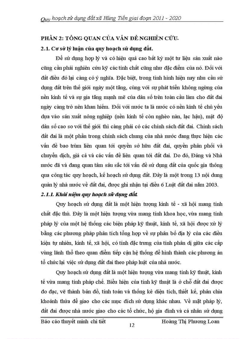 image for page Xây dựng phương án quy hoạch sử dụng đất xã Hùng Tiến huyện Nam Đàn tỉnh Nghệ An giai đoạn 2011 2020