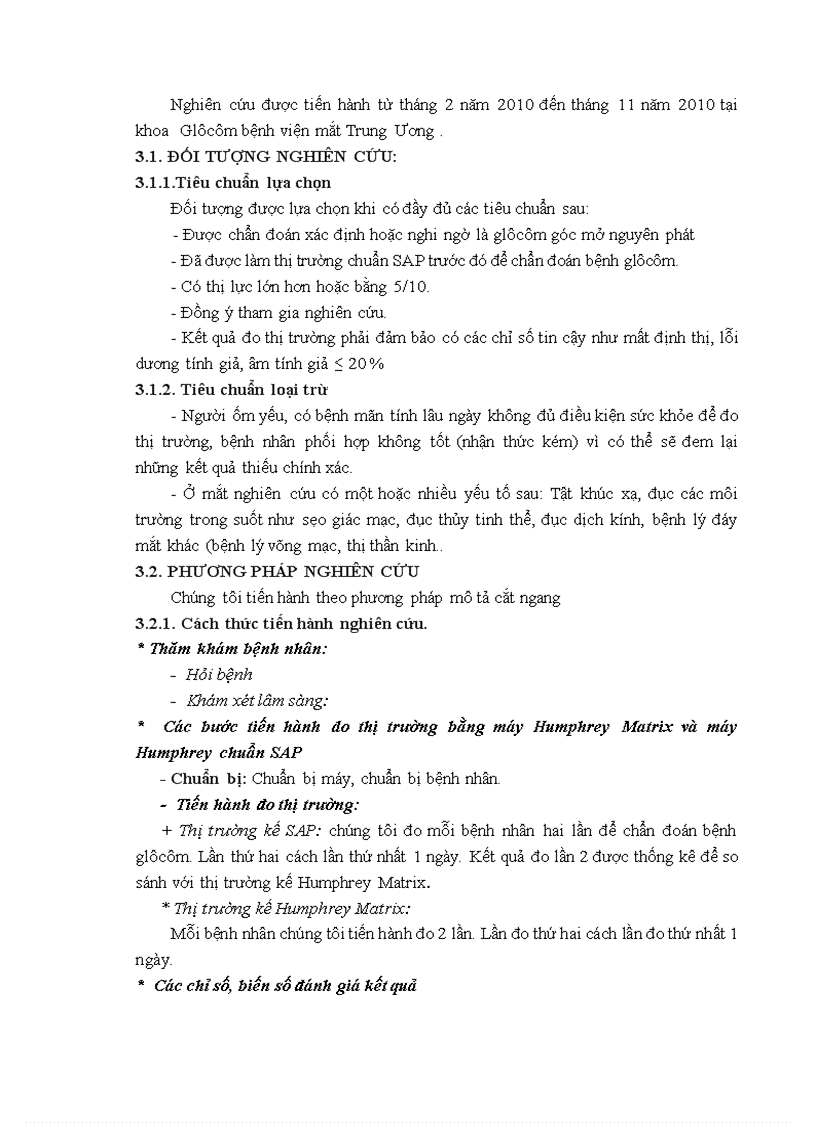 image for page Nghiên cứu ứng dụng thị trường kế Humphrey Matrix phát hiện sớm tổn thương thị trường trong bệnh glôcôm góc mở nguyên phát