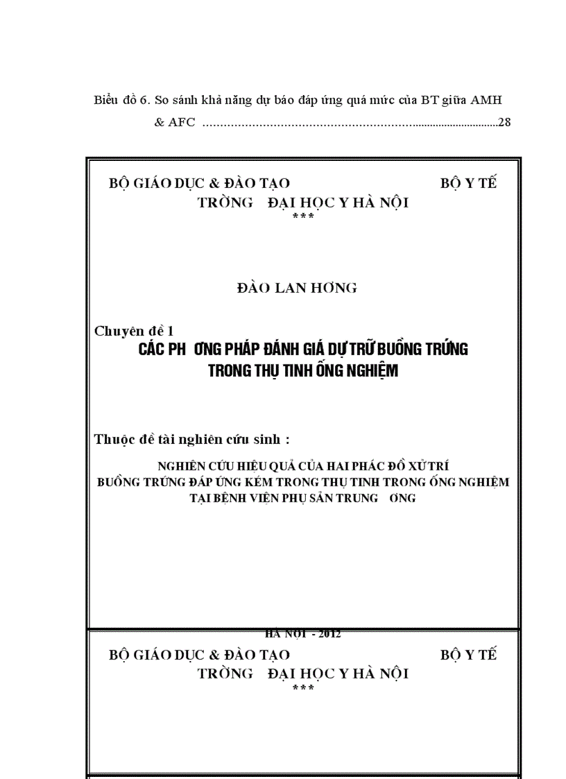 image for page Nghiên cứu hiệu quả của hai phác đồ xử trí buồng trứng đáp ứng kém trong thụ tinh trong ống nghiệm tại bệnh viện phụ sản trung ương 3