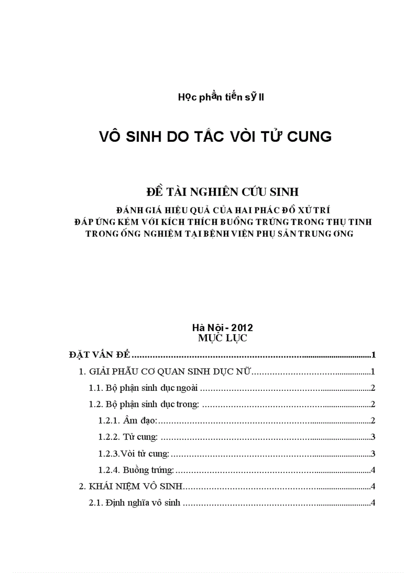 image for page Đánh giá hiệu quả của hai phác đồ xử trí đáp ứng kém với kích thích buồng trứng trong thụ tinh trong ống nghiệm tại bệnh viện Phụ sản trung ương