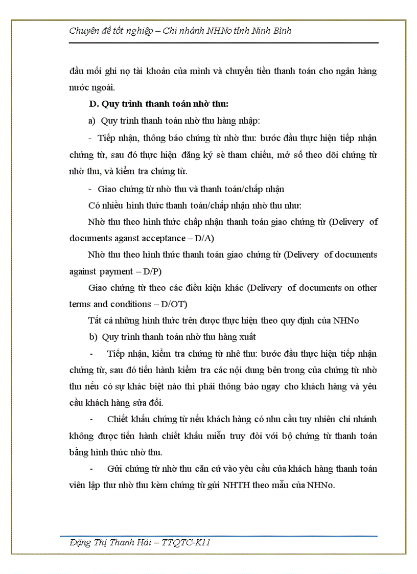 image for page Giải pháp nâng cao chất lượng hoạt động thanh toán quốc tế tại Ngân hàng Nông nghiệp và Phát triển Nông thôn Chi nhánh tỉnh Ninh Bình