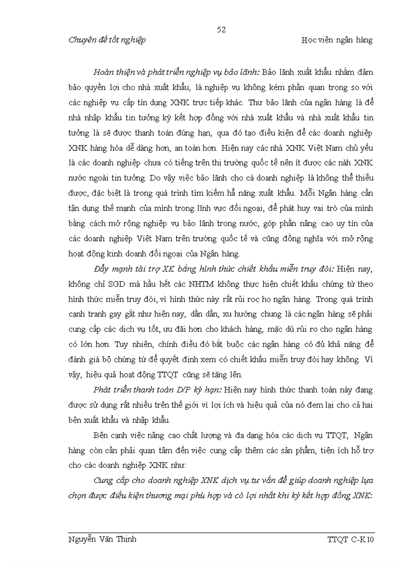 image for page Nâng cao hiệu quả hoạt động thanh toán xuất nhập khẩu theo phương thức tín dụng chứng từ tại Ngân hàng Thương mại cổ phần Ngoại thương Việt Nam chi nhánh Hà Nội
