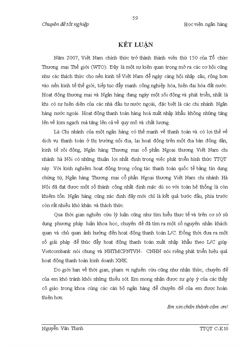 image for page Nâng cao hiệu quả hoạt động thanh toán xuất nhập khẩu theo phương thức tín dụng chứng từ tại Ngân hàng Thương mại cổ phần Ngoại thương Việt Nam chi nhánh Hà Nội