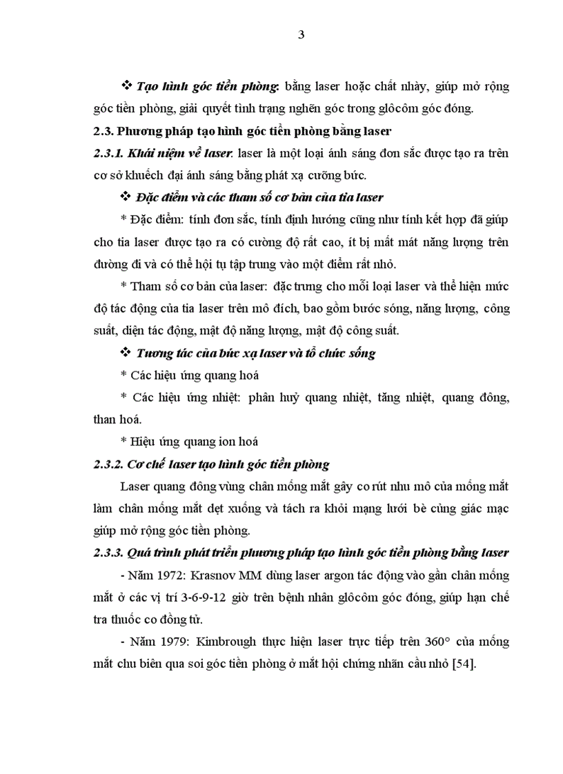 Nghiên cứu ứng dụng phương pháp tạo hình góc tiền phòng bằng laser trong điều ttrị glôcôm góc đóng nguyên phát