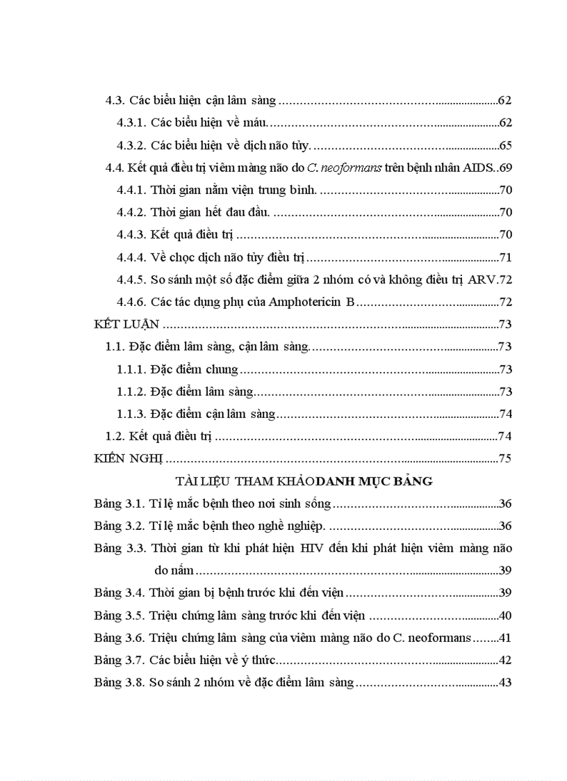 image for page Bước đầu đánh giá kết quả điều trị viêm màng não do C neoformans ở bệnh nhân AIDS tại Bệnh viện Bệnh Nhiệt đới Trung ương từ 01 01 2007 đến 30 04 201