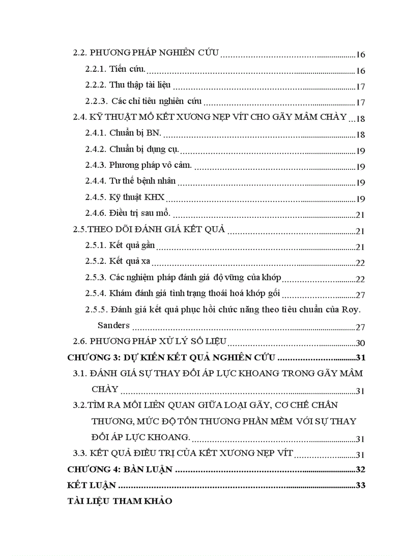image for page Nghiên cứu sự thay đổi áp lực khoang và đánh giá kết quả điều trị gãy kín mâm chày bằng kết xương nẹp vít