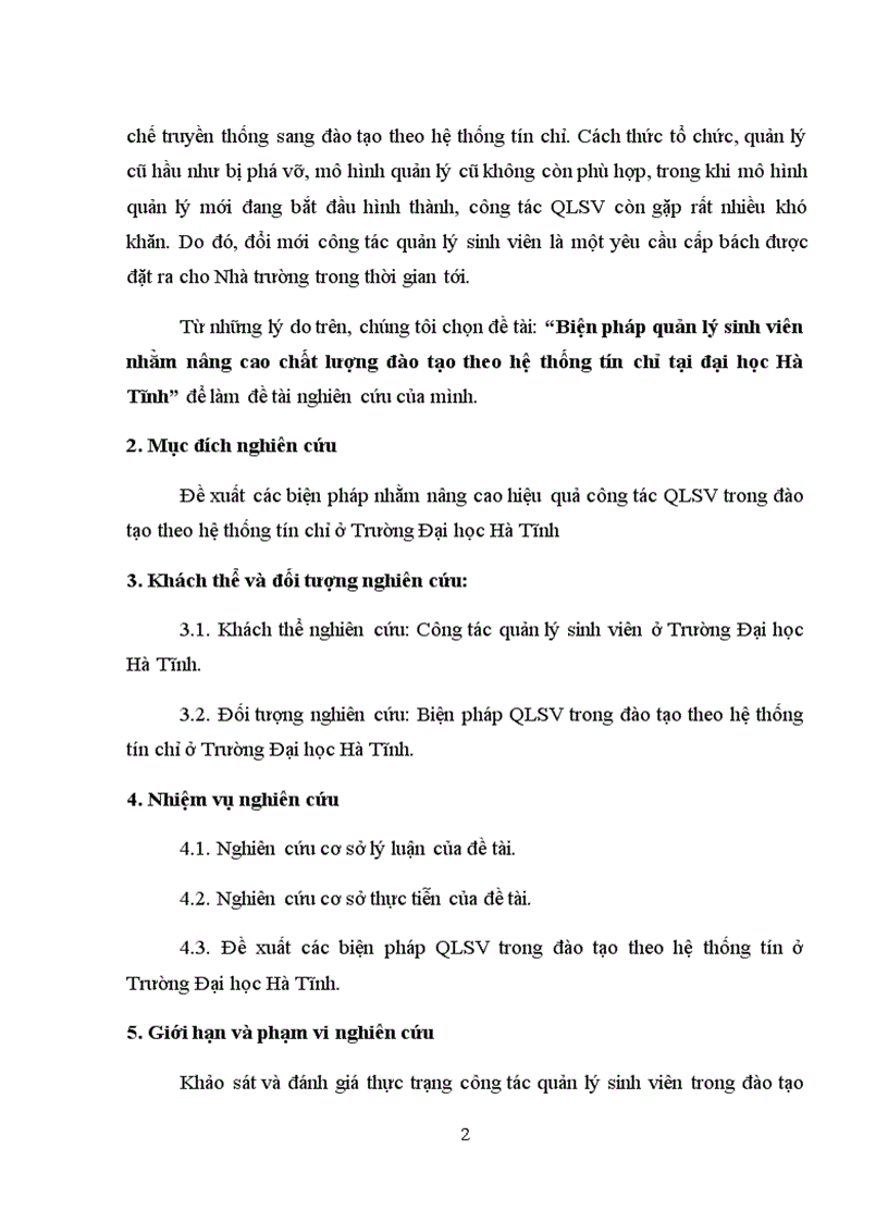 image for page Biện pháp quản lý sinh viên nhằm nâng cao chất lượng đào tạo theo hệ thống tín chỉ tại đại học Hà Tĩnh