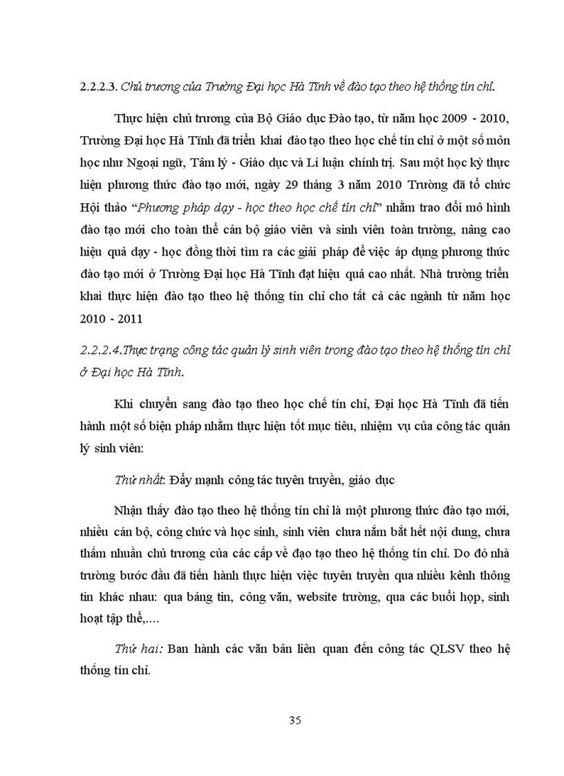 image for page Biện pháp quản lý sinh viên nhằm nâng cao chất lượng đào tạo theo hệ thống tín chỉ tại đại học Hà Tĩnh