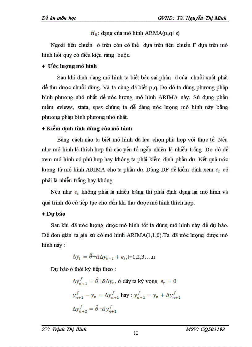 image for page Mô hình ARIMA và phương pháp Box Jenkins và ứng dụng dự báo chỉ số vn index