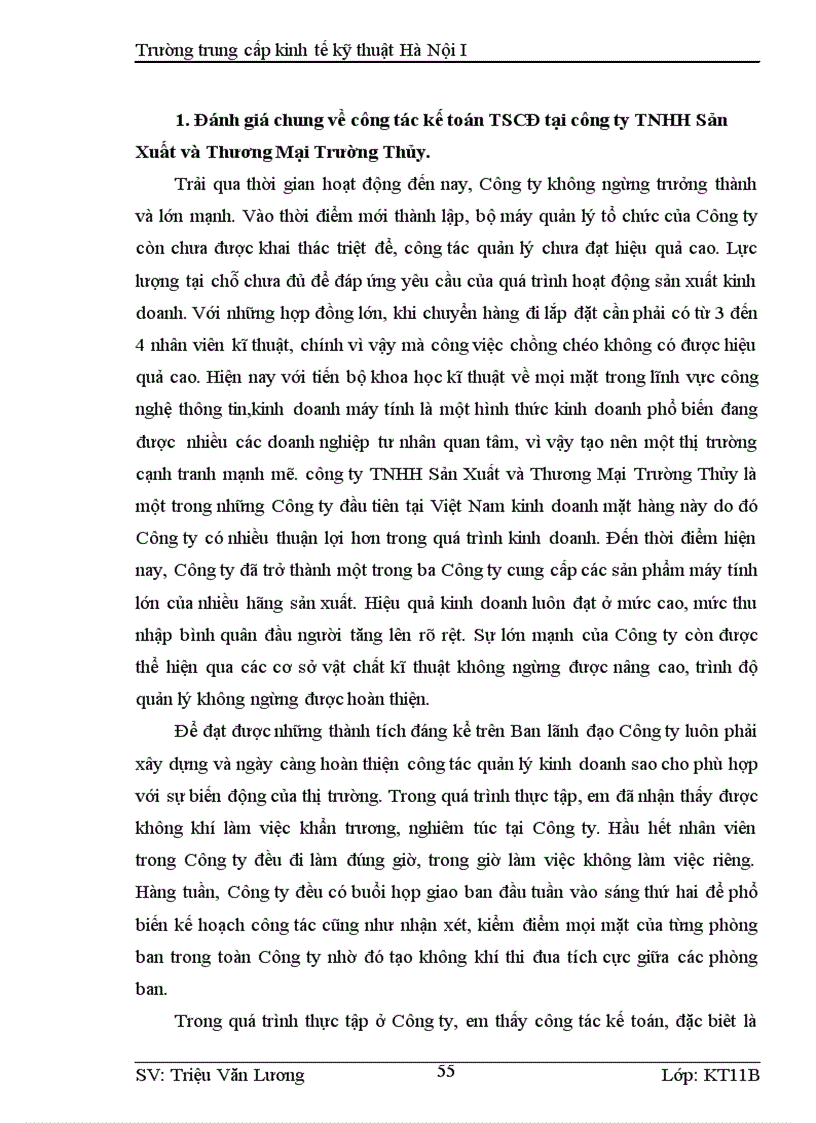 image for page Công tác Tổ chức Quản lý TSCĐ và nâng cao hiệu quả sử dụng TSCĐ tại công ty TNHH Sản Xuất và Thương Mại Trường Thủy 1