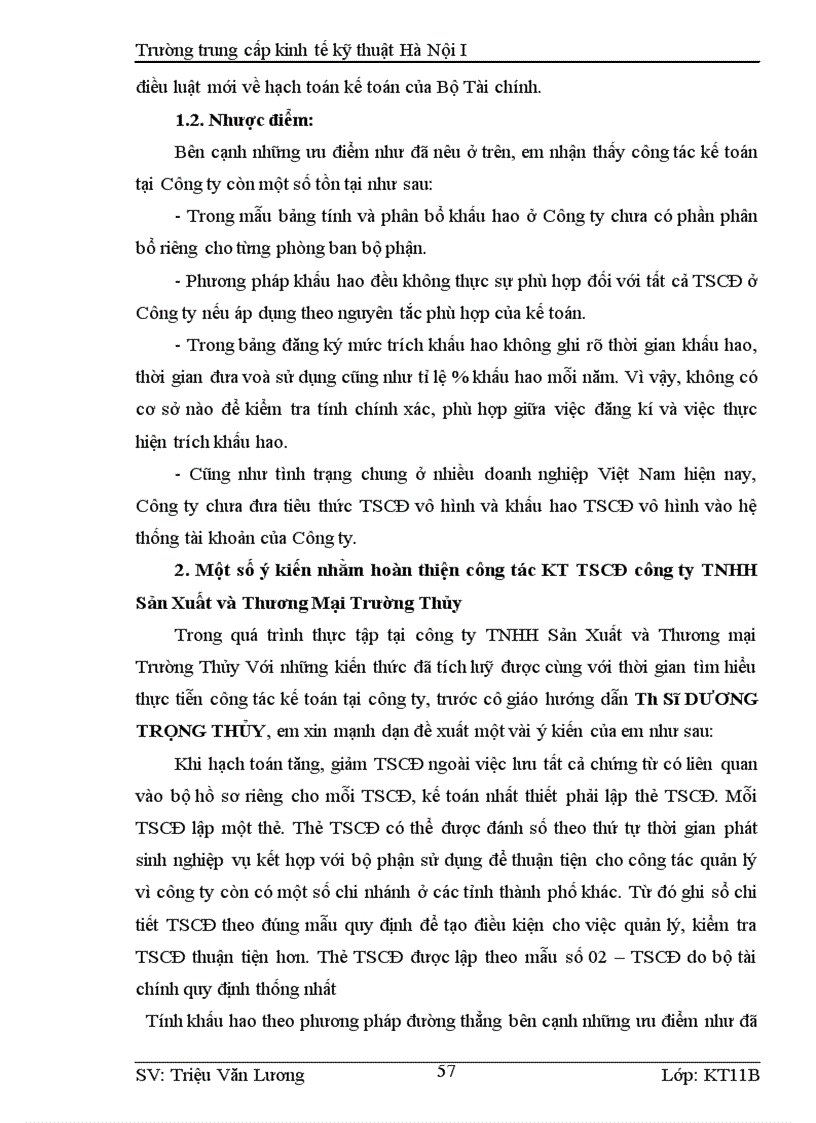 image for page Công tác Tổ chức Quản lý TSCĐ và nâng cao hiệu quả sử dụng TSCĐ tại công ty TNHH Sản Xuất và Thương Mại Trường Thủy 1