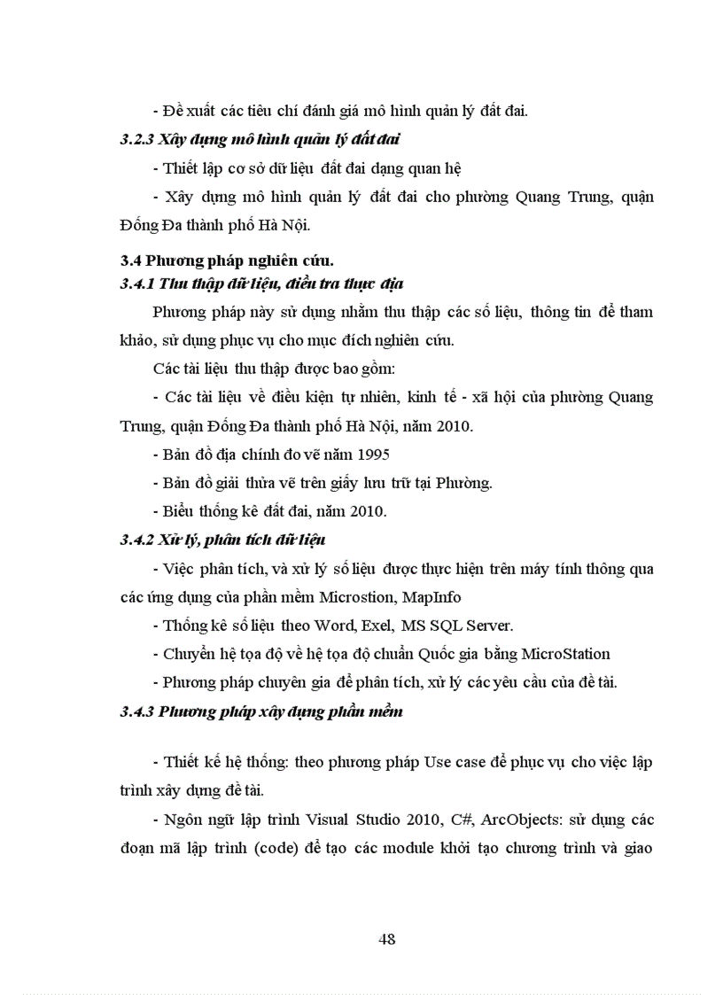 image for page Ứng dụng arcgis trong công tác quản lý đất đai phường quang trung quận đống đa thành phố hà nội