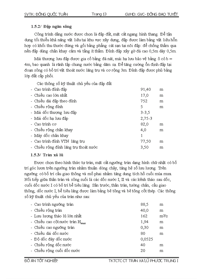 image for page Thiết kế tổ chức thi tràn xả lũ Phước Trung I