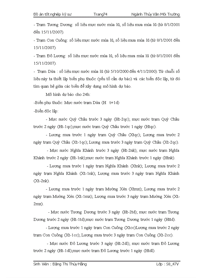 image for page Nghiên cứu phương án dự báo lũ trên song Cả tỉnh Nghệ An