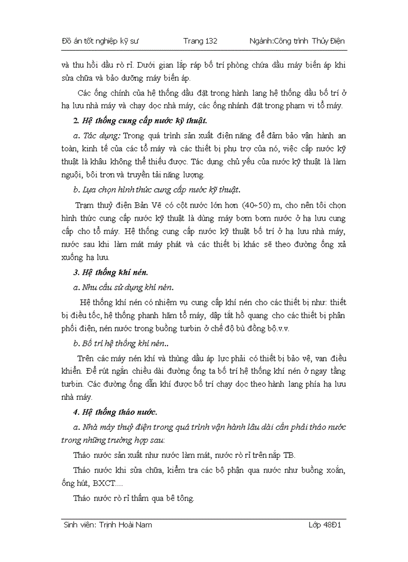 image for page Xác định các thông số chủ yếu của trạm thủy điện