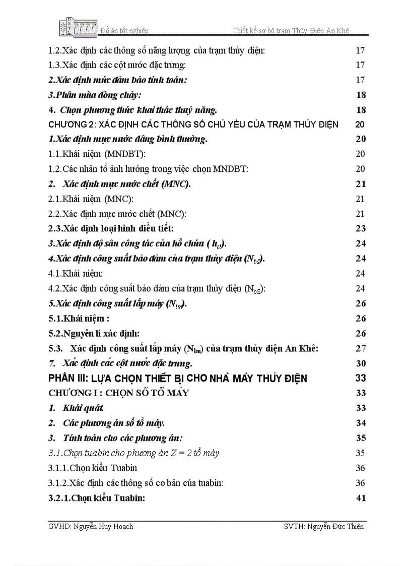 image for page Thiết kế sơ bộ trạm thuỷ điện an Khê