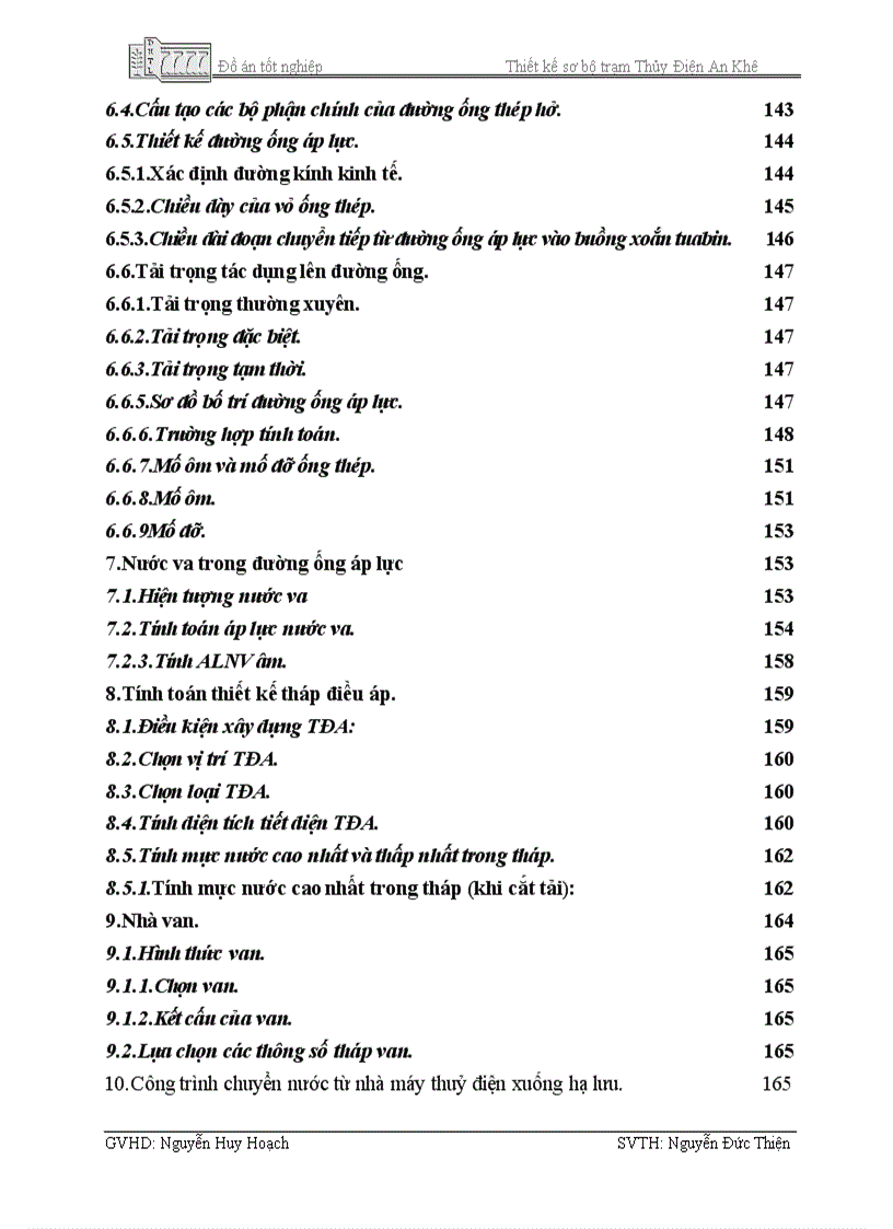 image for page Thiết kế sơ bộ trạm thuỷ điện an Khê