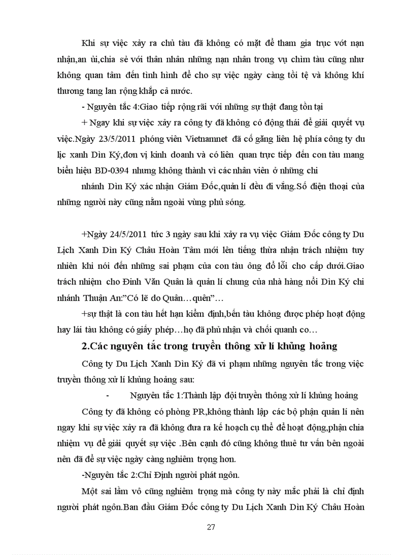 image for page Phân tích các sai lầm trong xử lí khủng hoảng vụ chìm tàu Dìn Ký của công ty Du Lịch Xanh Dìn Ký tại tỉnh Bình Dương tháng 5 năm 201