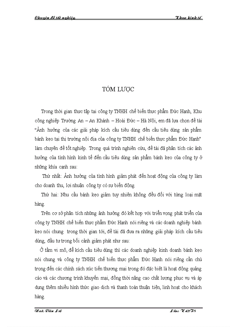 image for page Phân tích ảnh hưởng của giải pháp kích cầu tiêu dùng đến cầu tiêu dùng sản phẩm bánh kẹo của công ty TNHH chế biến thực phẩm Đức Hạnh trên thị trường nội địa trong thời gian qua 1