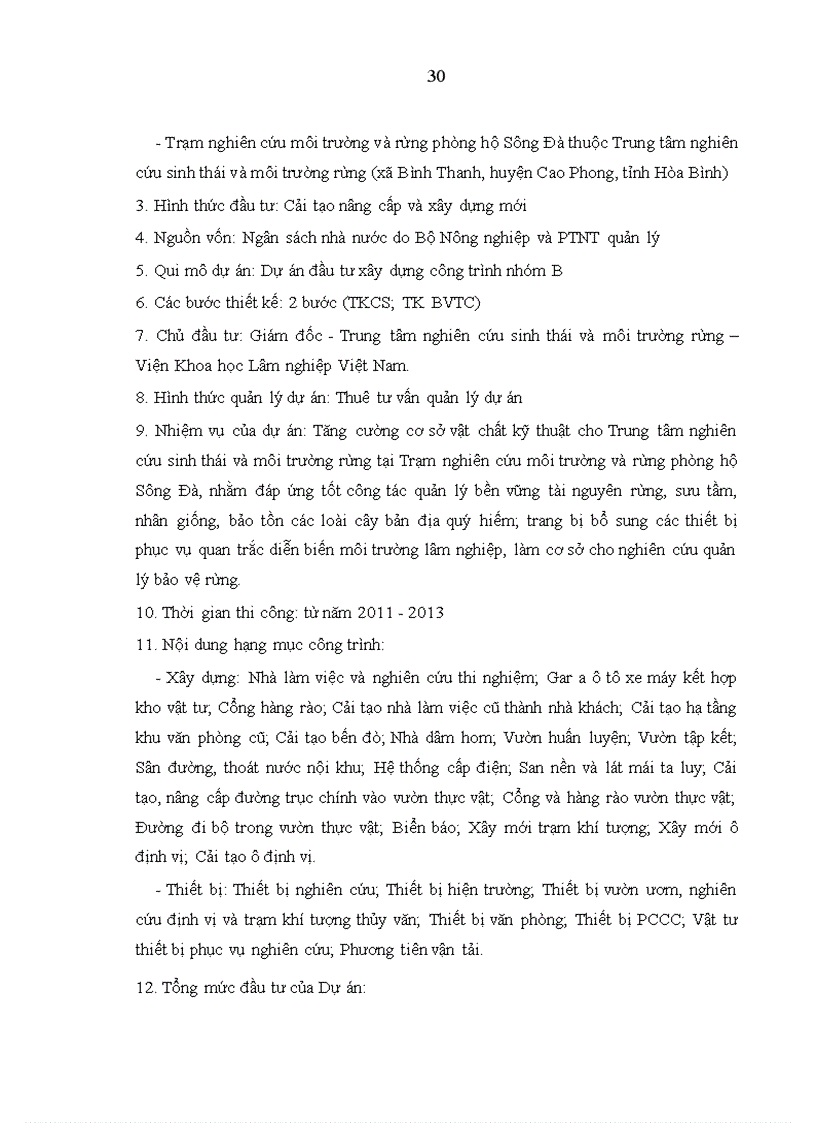 image for page Thực trạng công tác lập chi phí đầu tư xây dựng công trình do bộ nông nghiệp và ptnt quản lý
