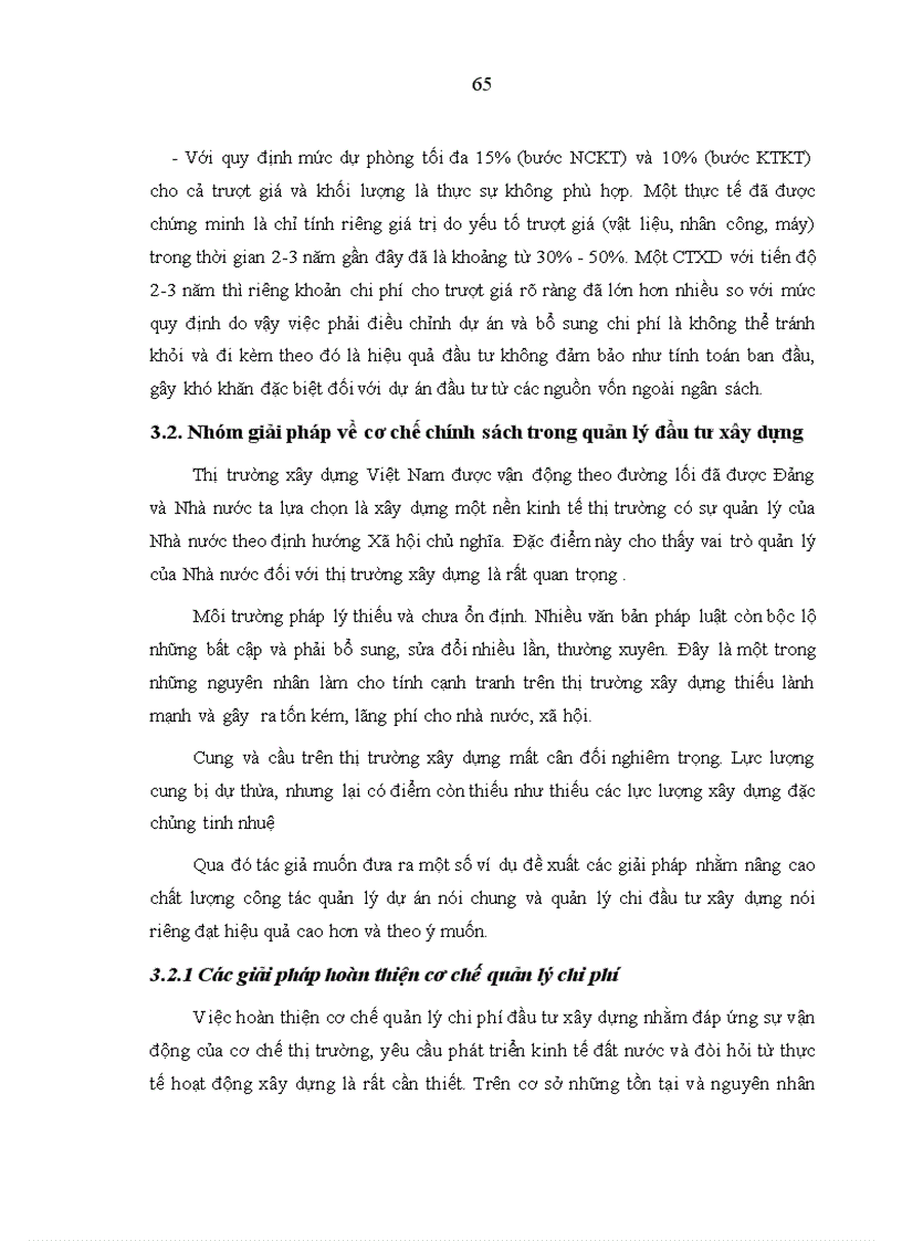 image for page Thực trạng công tác lập chi phí đầu tư xây dựng công trình do bộ nông nghiệp và ptnt quản lý