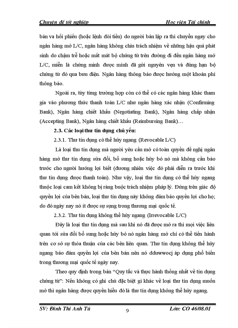 image for page Mở rộng và phòng ngừa rủi ro trong hoạt động thanh toán quốc tế theo phương thức tín dụng chứng từ tại ngân hàng TMCP Quân đội
