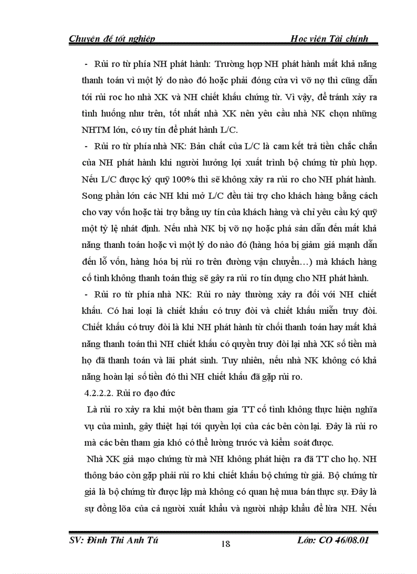 image for page Mở rộng và phòng ngừa rủi ro trong hoạt động thanh toán quốc tế theo phương thức tín dụng chứng từ tại ngân hàng TMCP Quân đội 1