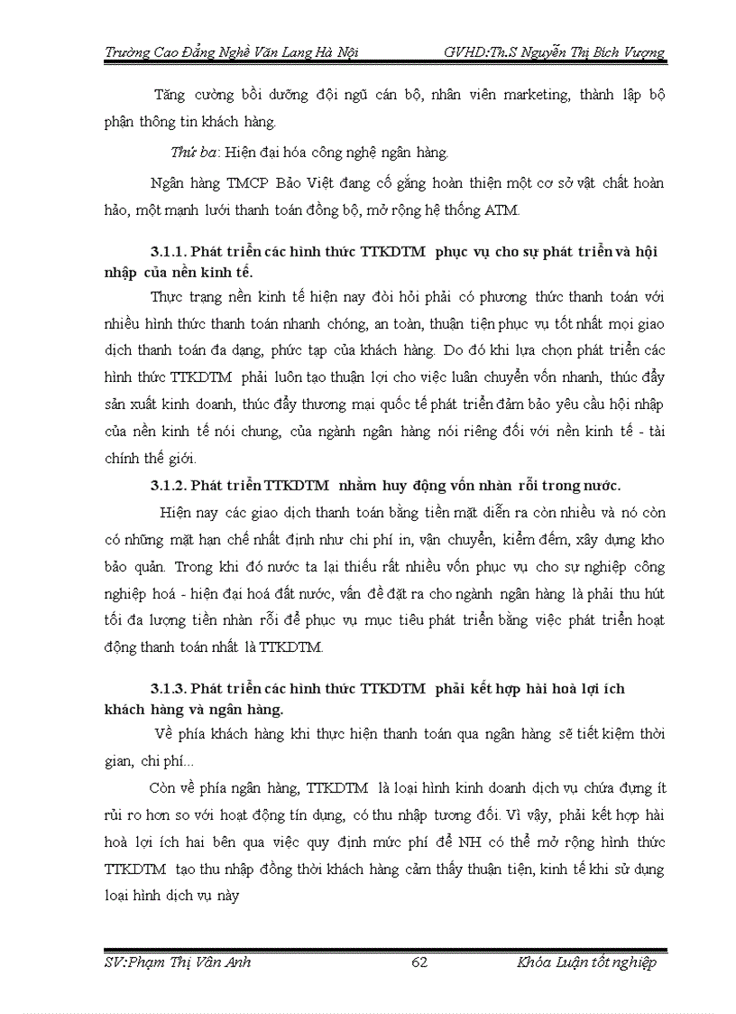 image for page Giải pháp nâng cao chất lượng hoạt động thanh toán không dùng tiền mặt tại Ngân hàng Thương mại Cổ phần Bảo Việt 1
