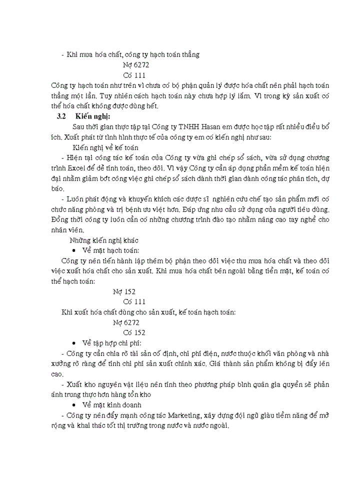 image for page Kế toán chi phí sản xuất và tính giá thành sản phẩm tại Công ty TNHH Hasan Dermapharm