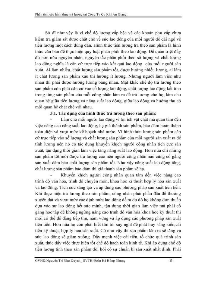 image for page Phân tích các hình thức trả lương tại công ty cơ khí an giang