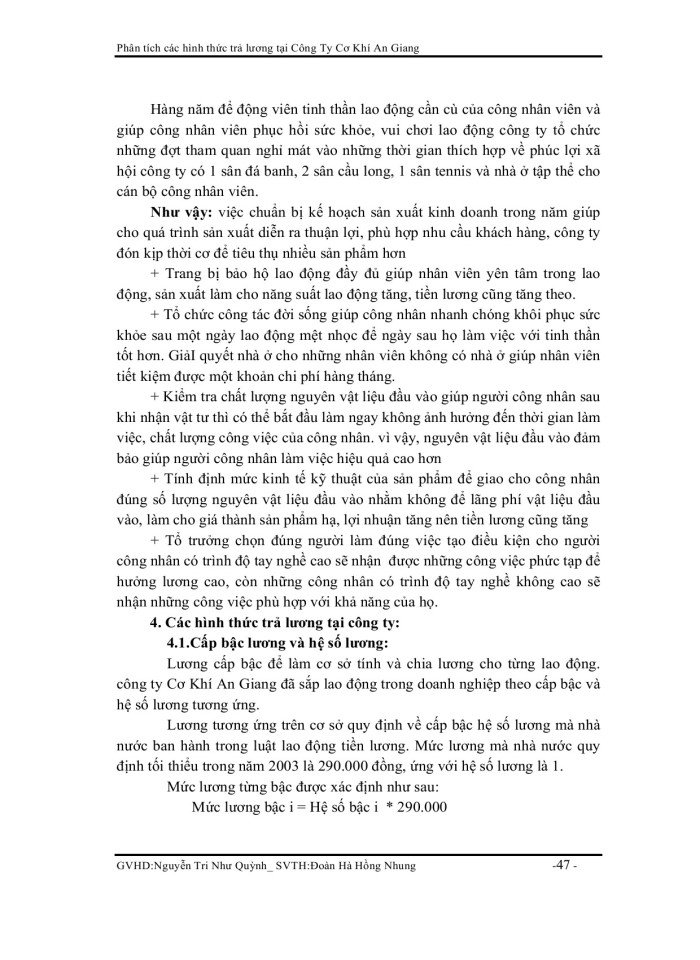 image for page Phân tích các hình thức trả lương tại công ty cơ khí an giang